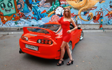 Картинка автомобили -авто+с+девушками toyota supra