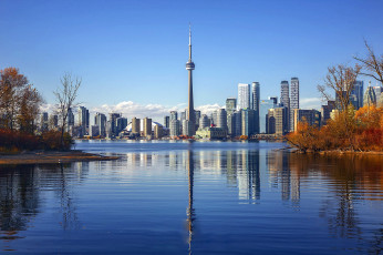 Картинка города торонто+ канада небоскребы