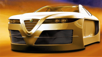 Картинка автомобили alfa+romeo прототип белый