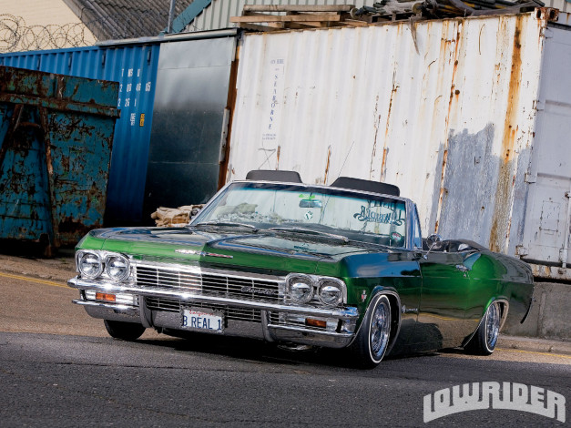 Обои картинки фото 1965, chevrolet, impala, автомобили, chevy