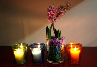 Картинка разное свечи гиацинты пламя