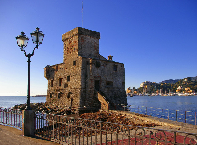 Обои картинки фото rapallo, castle, italy, города, дворцы, замки, крепости, замок, италия