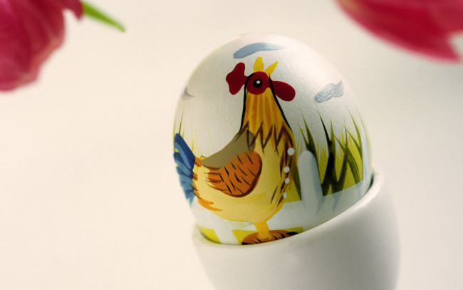 Обои картинки фото beautiful, easter, egg, праздничные, пасха, яйцо, петух