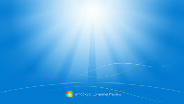 Картинка компьютеры windows+8 фон логотип лучи
