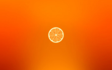 Картинка рисованные минимализм фрукт orange апельсин