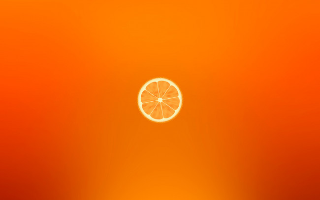 Обои картинки фото рисованные, минимализм, фрукт, orange, апельсин