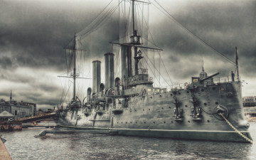 Картинка корабли рисованные крейсер аврора боевой революция ленинград санкт-петербург
