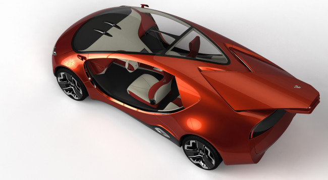 Обои картинки фото hybride yo concept 2011, автомобили, 3д, yo, hybride, 2011, concept