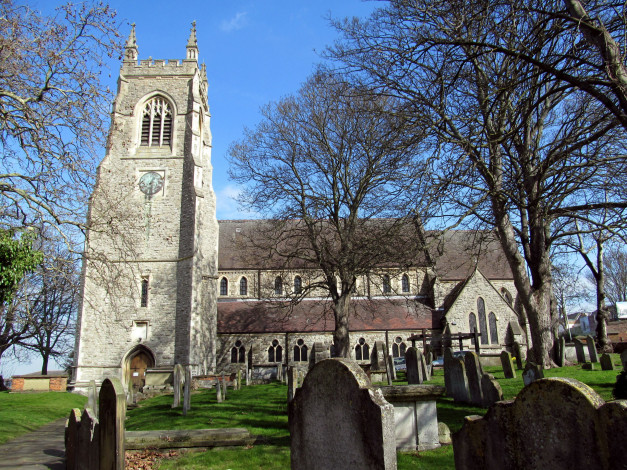 Обои картинки фото parish church, chatham, kent, uk, города, - католические соборы,  костелы,  аббатства, parish, church