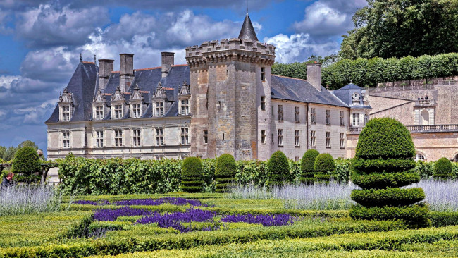 Обои картинки фото chateau de villandry, города, замки франции, chateau, de, villandry