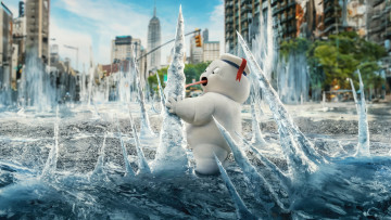 обоя кино фильмы, ghostbusters,  frozen empire, the, stay, puft, marshmallows, frozen, empire