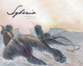 Картинка syberia рисованные животные доисторические мамонт