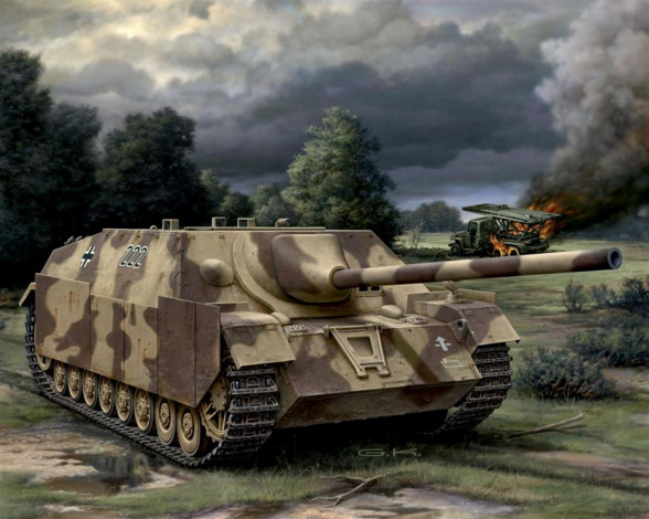Обои картинки фото jagdpanzer, iv, l70, техника, военная