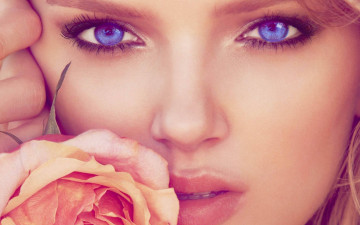 Картинка Lily+Donaldson девушки  синие глаза