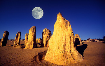 Картинка природа пустыни пустыня австралия камни лунный пейзаж