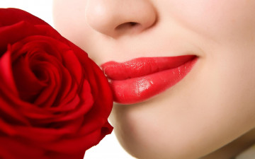 Картинка разное губы роза