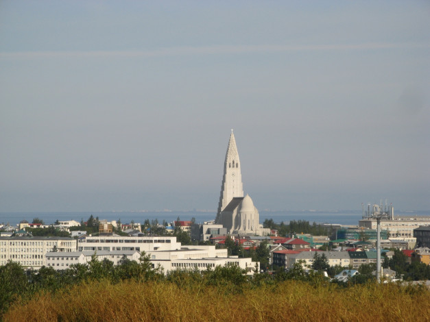 Обои картинки фото рейкьявик, исландия, города, панорама