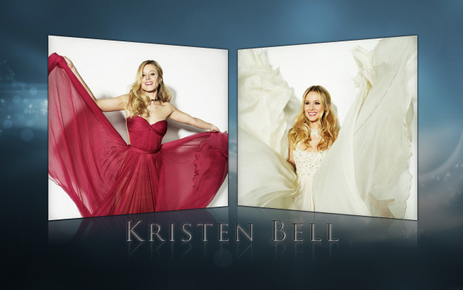 Обои картинки фото Kristen Bell, девушки