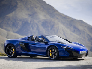 Картинка автомобили mclaren spyder 650s синий 2014г