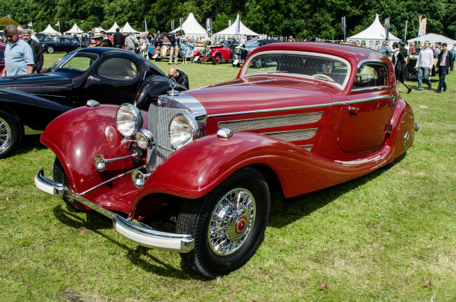 Обои картинки фото mercedes-benz 540 k spezial coupe 1936, автомобили, выставки и уличные фото, выставка, автошоу, ретро, история