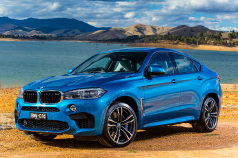 обоя 2015 bmw x6 m , f16, автомобили, bmw, металлик, тюнинг, голубой