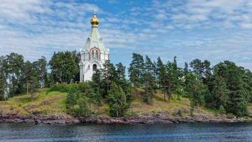 Картинка города -+православные+церкви +монастыри скит во имя святителя николая Чудотворца валаам ладожское озеро