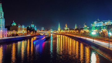 Картинка города москва+ россия московский кремль москва москва-река
