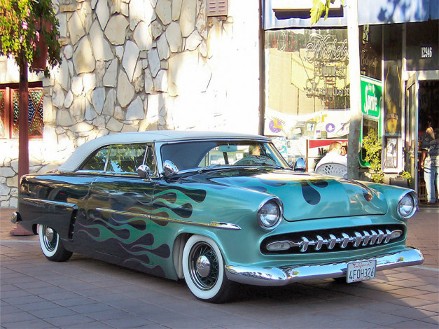 Обои картинки фото 1950, mercury, chopped, custom, автомобили