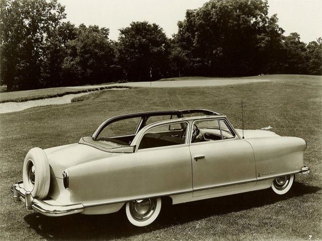 Обои картинки фото 1953, rambler, custom, convertible, автомобили, классика