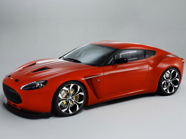 Обои картинки фото aston, martin, v12, vantage, zagato, автомобили