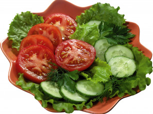 Картинка еда салаты закуски огурцы помидоры томаты