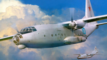 Картинка рисованные авиация ан-8 camp военно-транспортный самолёт