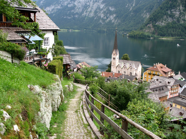 Обои картинки фото города, пейзажи, hallstatt, австрия