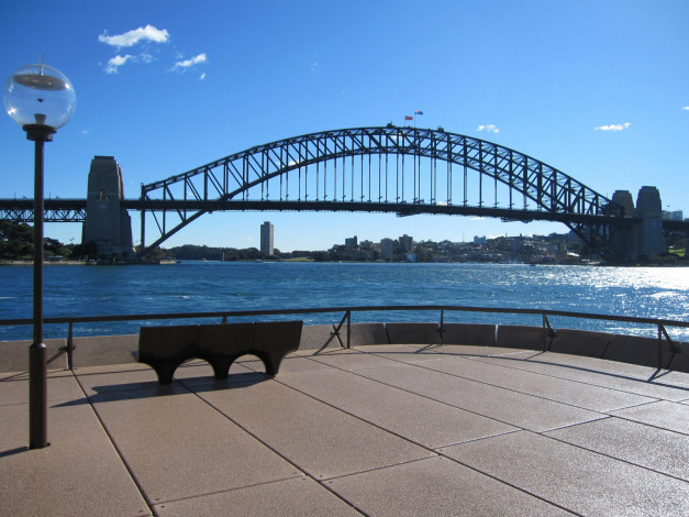 Обои картинки фото harbour, bridge, города, сидней, австралия, sydney