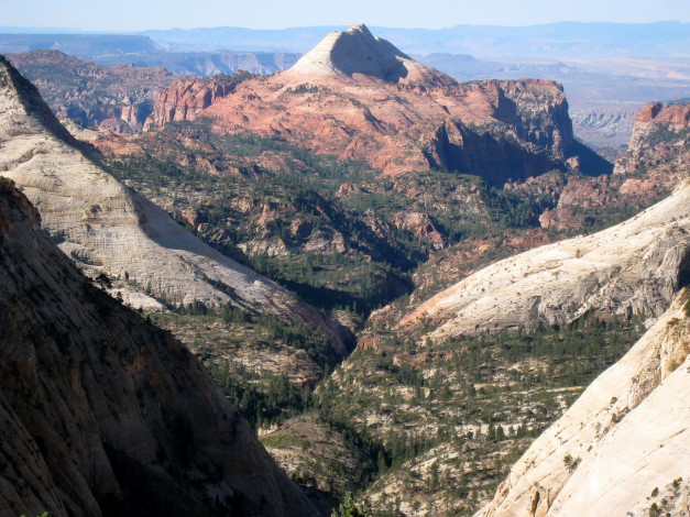 Обои картинки фото природа, горы, utah, usa, river, canyon, zion