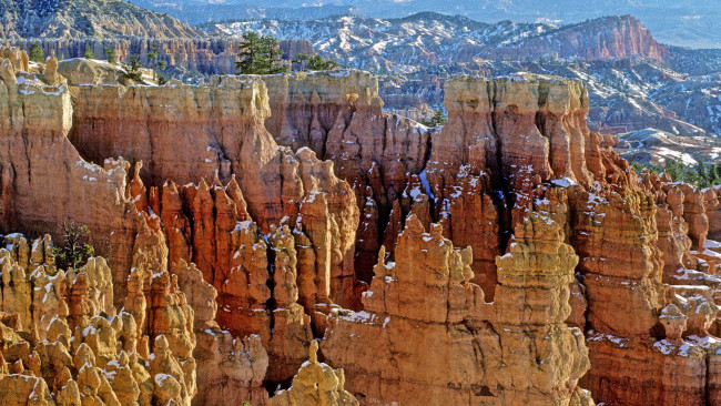 Обои картинки фото брайс, каньон, природа, горы, юта, сша