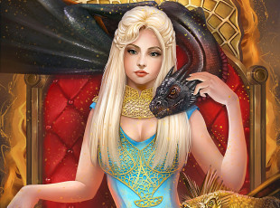 Картинка фэнтези красавицы+и+чудовища игра престолов девушка даенерис