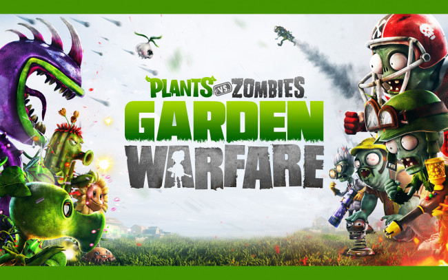 Обои картинки фото видео игры, plants vs,  zombies,  garden warfare, зомби, растение