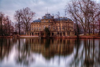 Картинка monrepos города -+дворцы +замки +крепости озеро дворец отражение