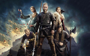 обоя кино фильмы, vikings , 2013,  сериал, vikings, драма, исторический, сериал, викинги