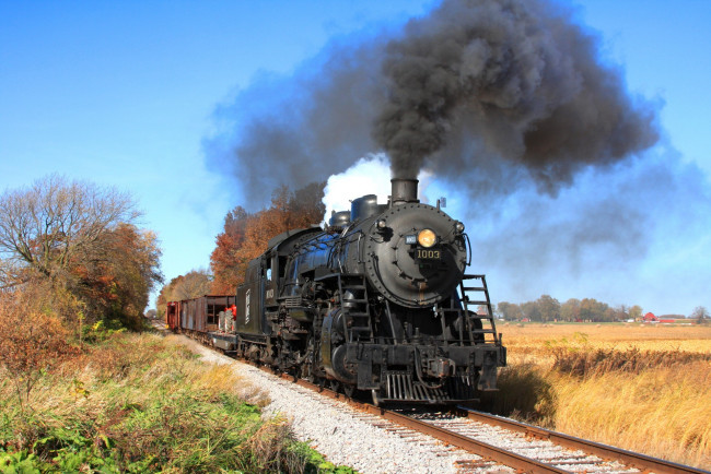 Обои картинки фото техника, паровозы, локомотив, состав, рельсы, дорога, железная