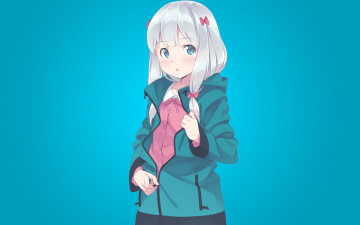 Картинка аниме eromanga-sensei фон взгляд девушка