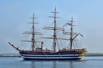 Картинка amerigo+vespucci корабли парусники мачты паруса