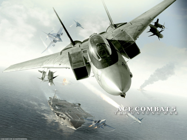 Обои картинки фото видео, игры, ace, combat, the, unsung, war
