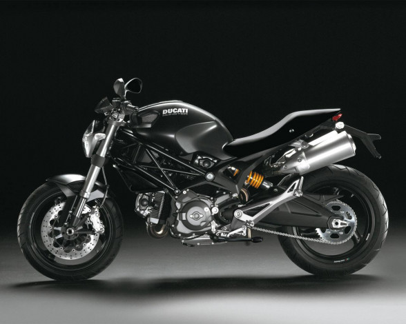 Обои картинки фото ducati, monster, 696, 2009, мотоциклы