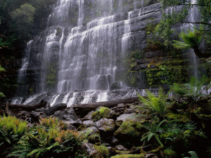 обоя австралия, природа, водопады, потоки, воды, камни, зелень