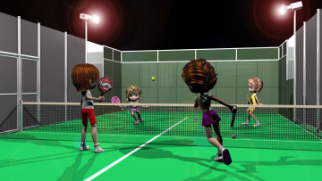 Картинка спорт 3d рисованные тенис