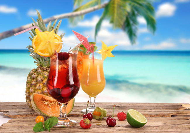 Обои картинки фото еда, напитки, коктейль, коктейли, ягоды, фрукты