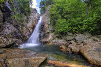 Картинка glen ellis falls new hampshire usа природа водопады водопад
