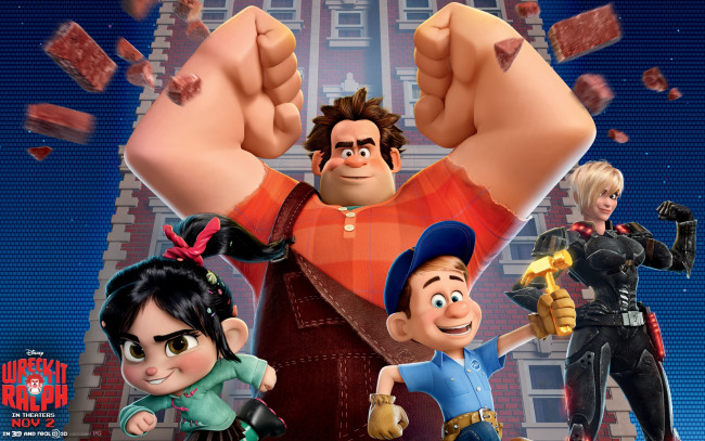 Обои картинки фото wreck, it, ralph, мультфильмы, ральф